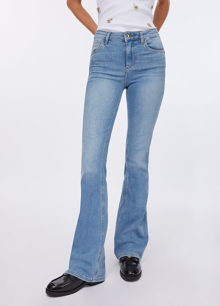 High-rise flared jeans denim Liu Jo - large image number 0