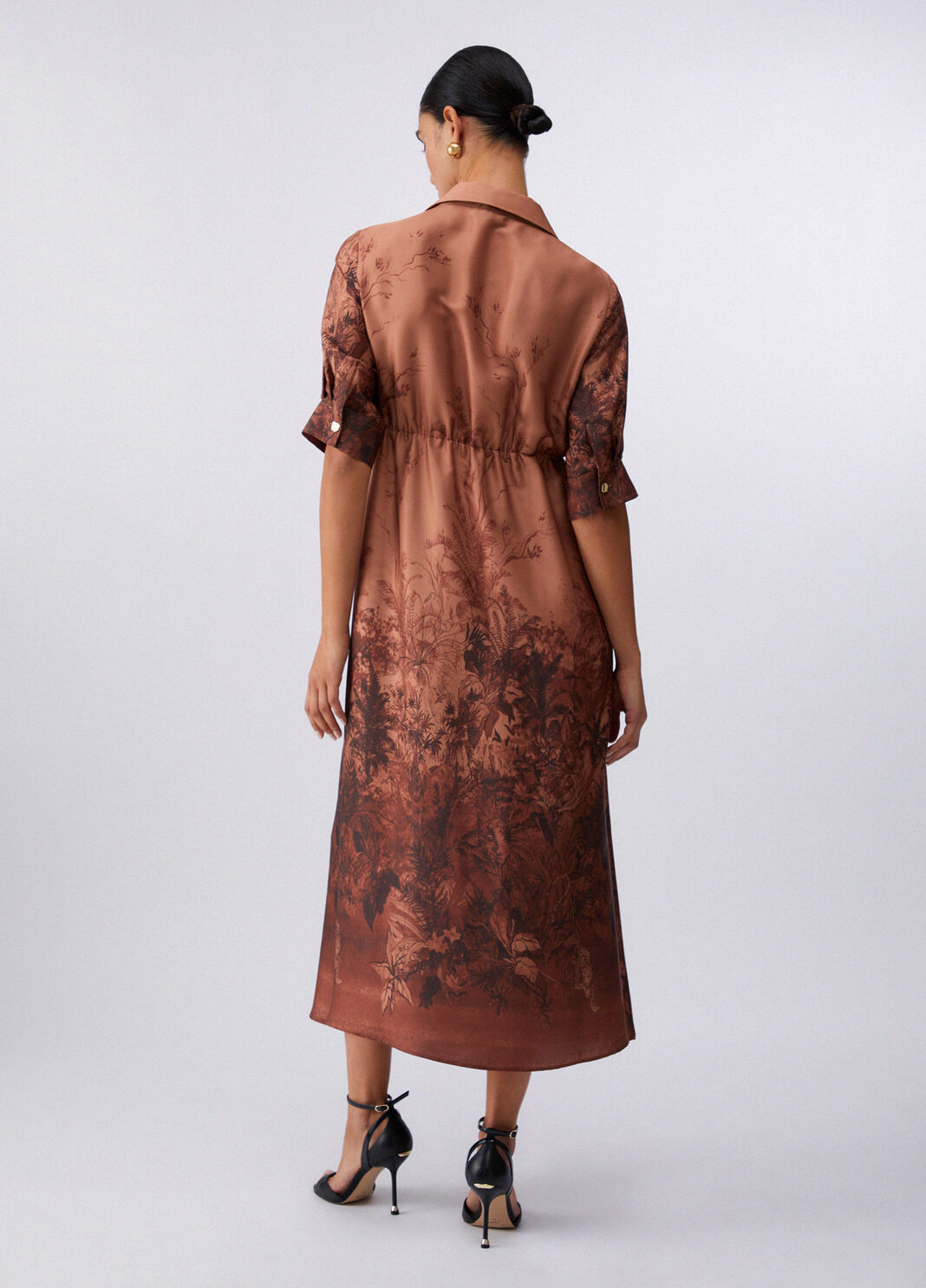 Langes Hemdblusenkleid Braun Liu Jo - large image number 1