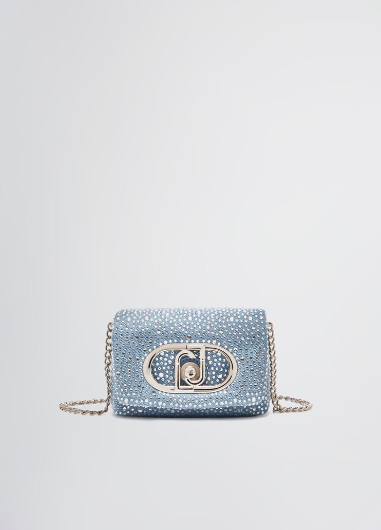 Bolso mini LaPuffy de denim denim claro Liu Jo - large image number 1 Bolso mini LaPuffy de denim denim claro Liu Jo - large image number 1