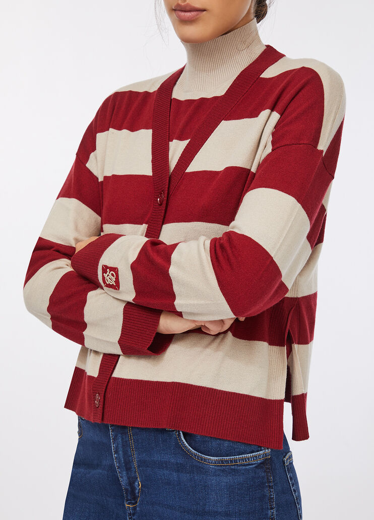 Striped cardigan red Liu Jo - large image number 3