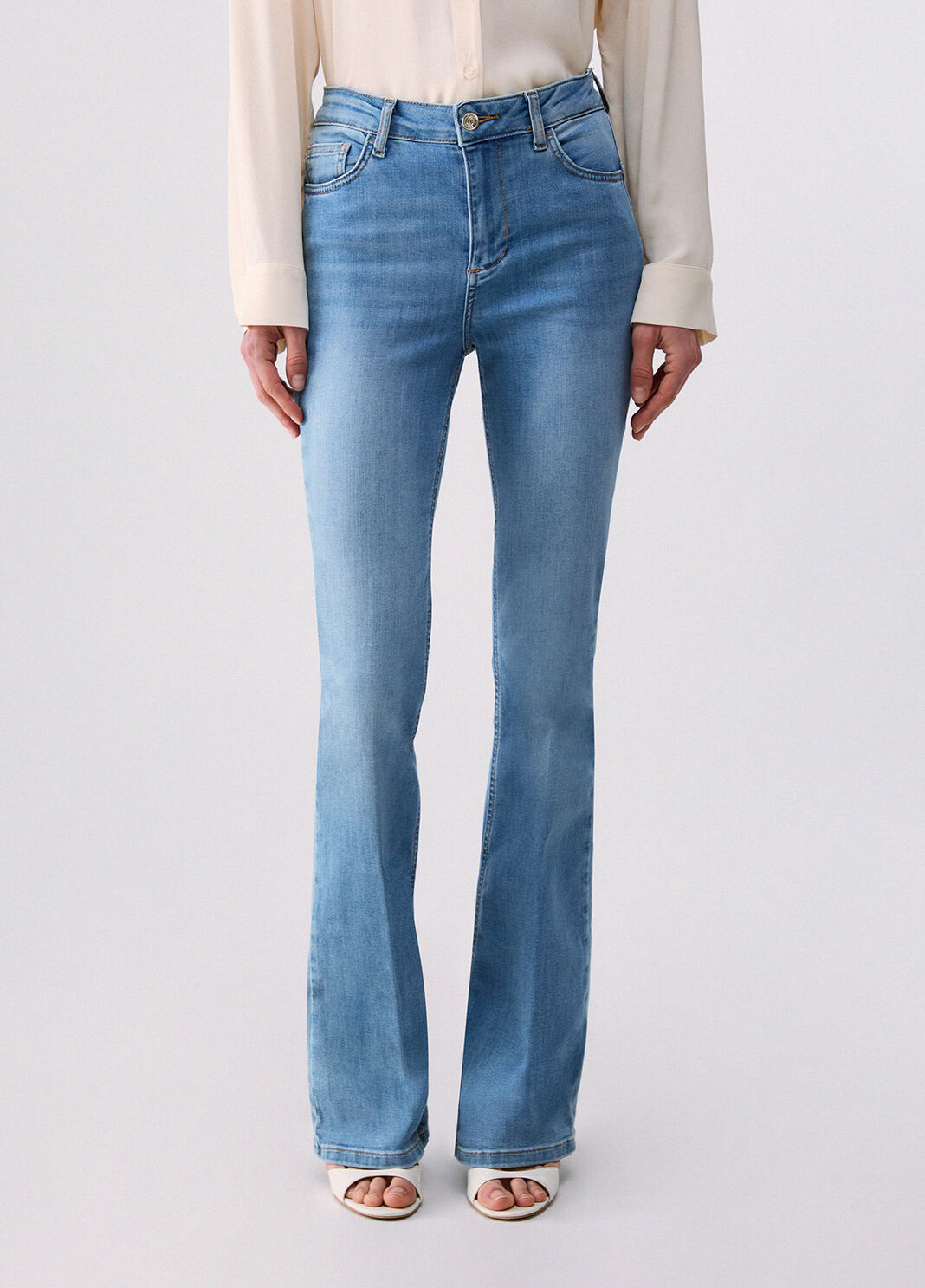 Jeans flare a vita alta denim Liu Jo - large image number 0