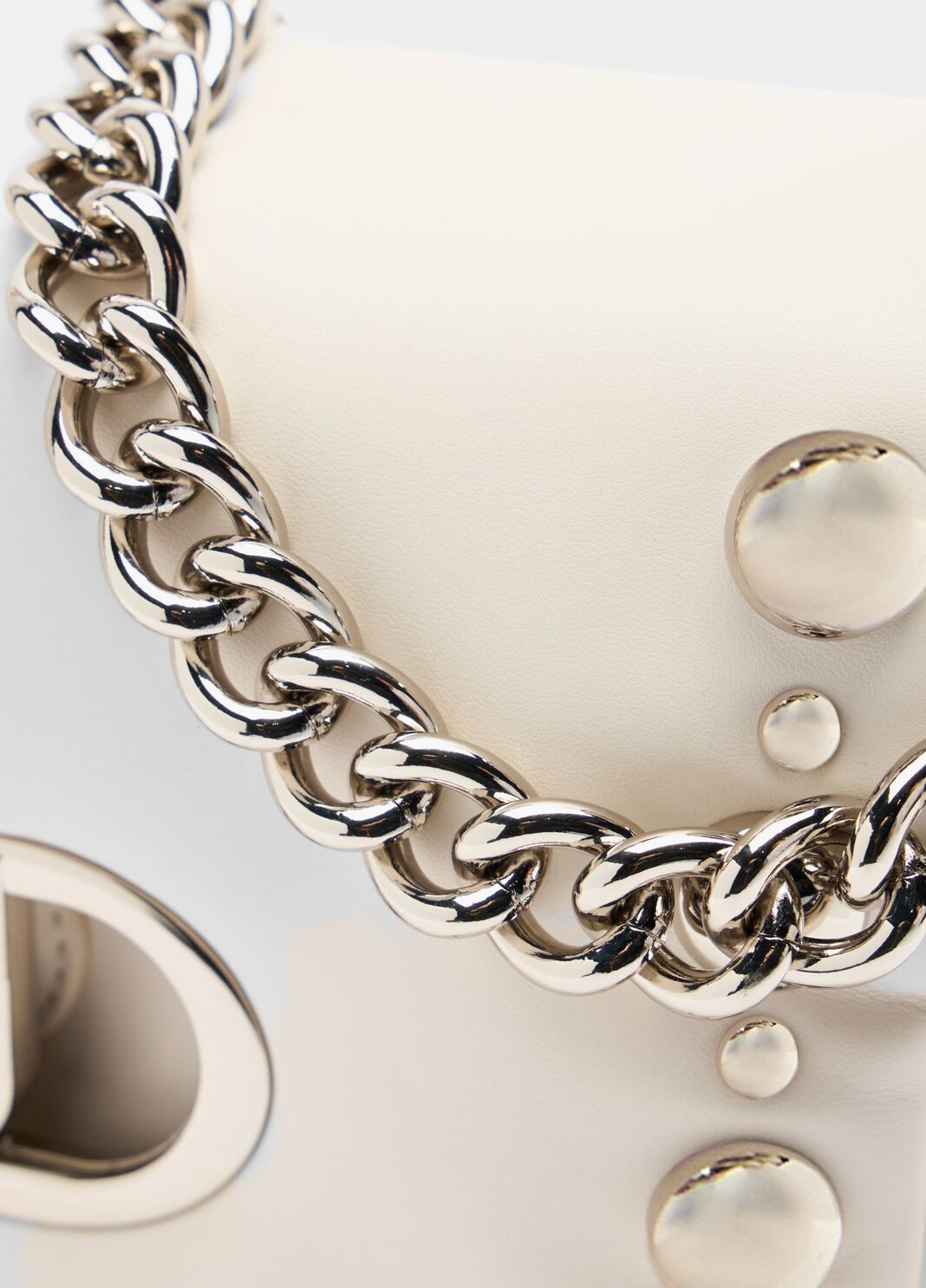 Medium LaPuffy bag with beads cream Liu Jo - large image number 4