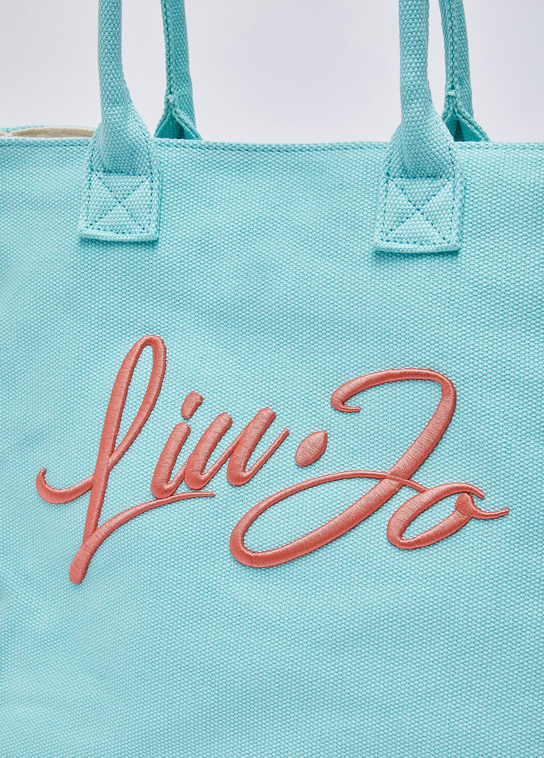 Large tote bag with foulard light blue Liu Jo - large image number 5