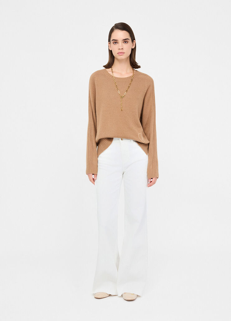 Wool-blend sweater with inlay croissant Liu Jo - medium