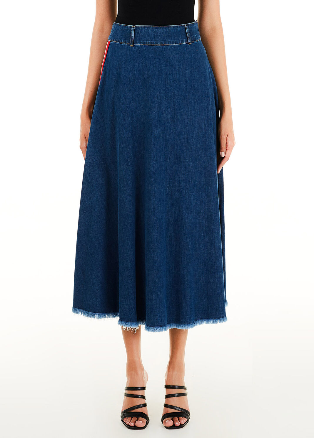 Long eco-friendly skirt Blue denim Liu Jo - large image number 0