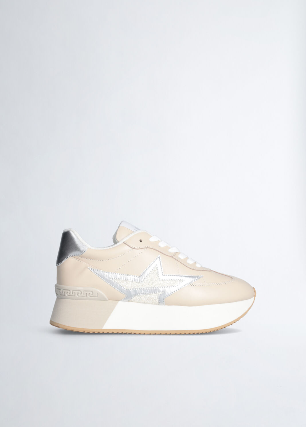 Sneakers en cuir beige Liu Jo - large image number 0