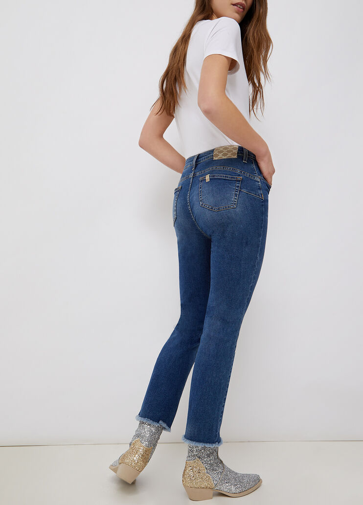  Eco-friendly boot-cut jeans blue denim Liu Jo - large image number 1