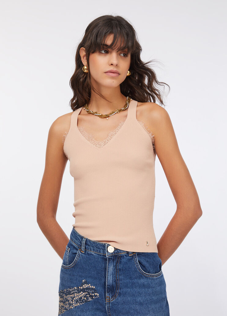 Lace top powder pink Liu Jo - medium