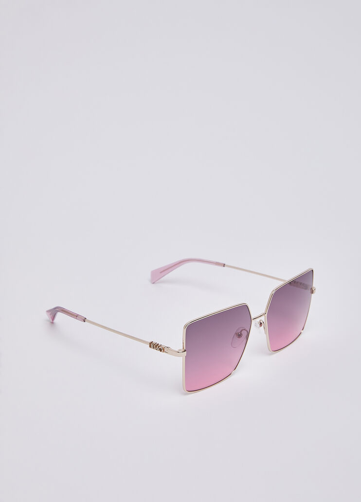 Occhiali da sole oversize squadrati rosa Liu Jo - medium