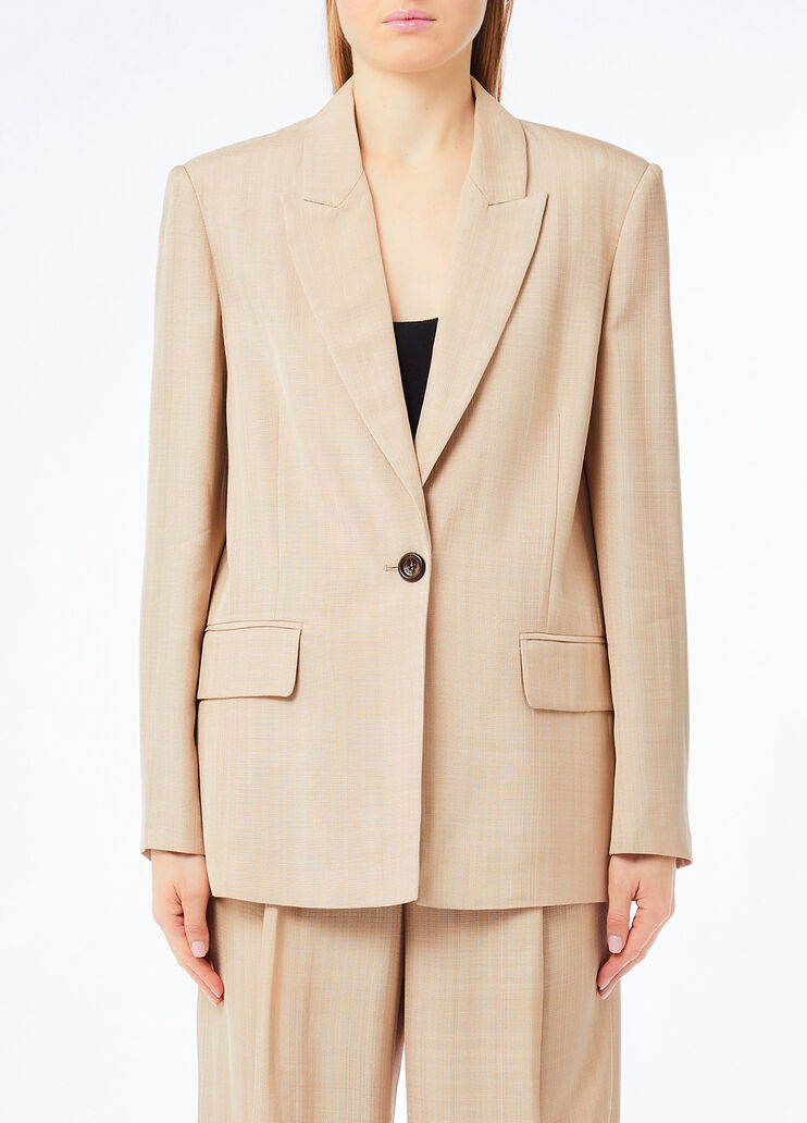 Blazer con detalle de encaje beige Liu Jo - medium