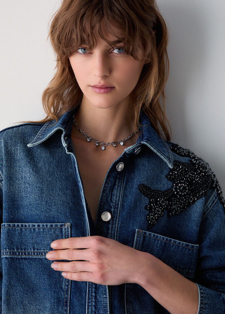Choker necklace a chain silver Liu Jo - medium