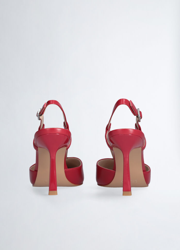 Slingbacks with maxi-logo red Liu Jo - large image number 6 Slingbacks with maxi-logo red Liu Jo - large image number 6