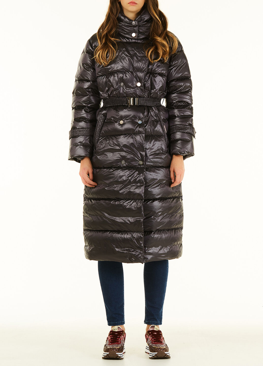 Steppmantel mit Kapuze Schiefergrau Liu Jo - large image number 0