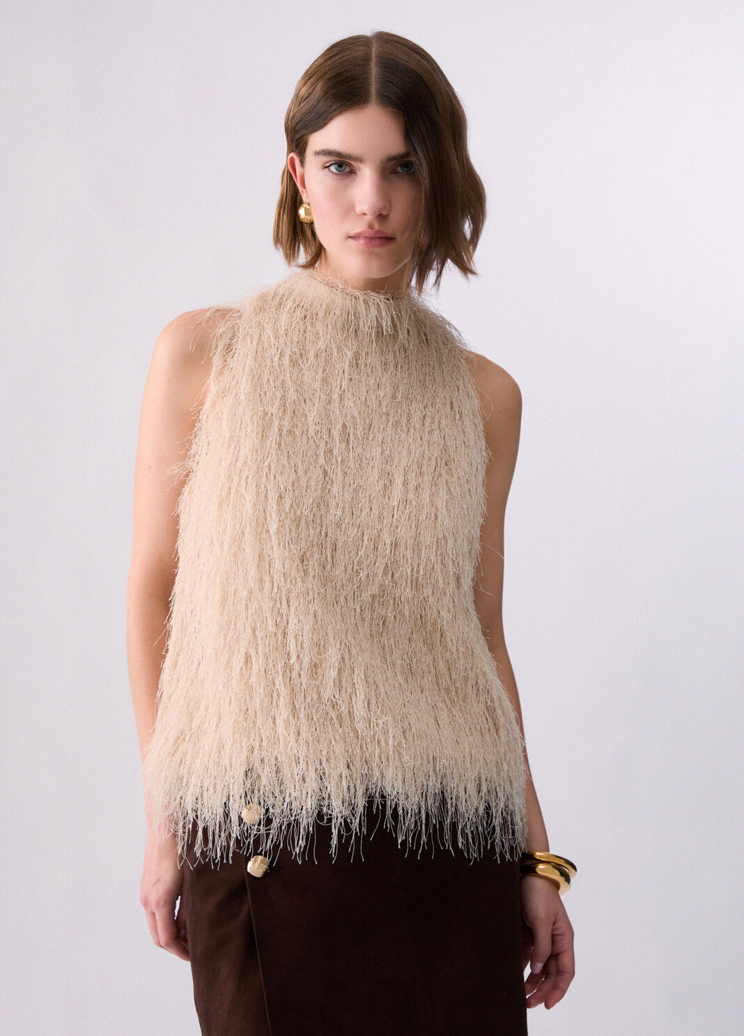 Fringed Top butter Liu Jo - large image number 0