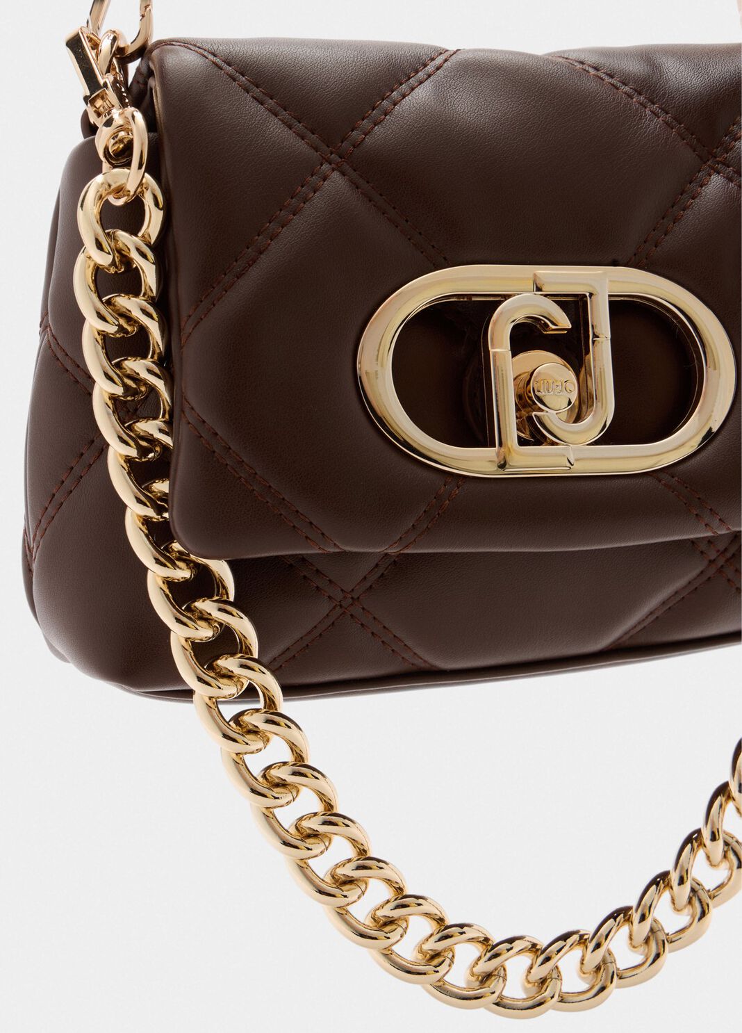 Маленькая сумка LaPuffy с эффектом матлассе темно-коричневый Liu Jo - large image number 4