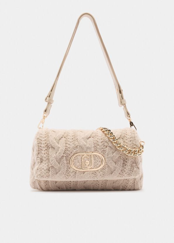 Medium knit LaPuffy bag white Liu Jo - large image number 1