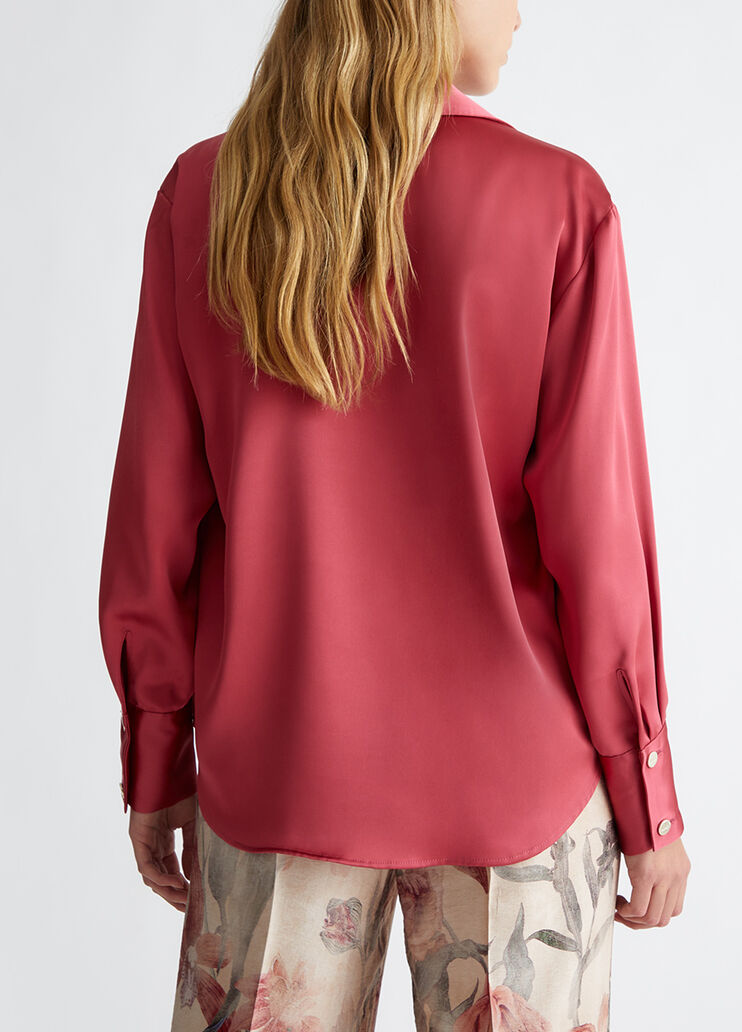 Chemise en satin rouge Liu Jo - medium