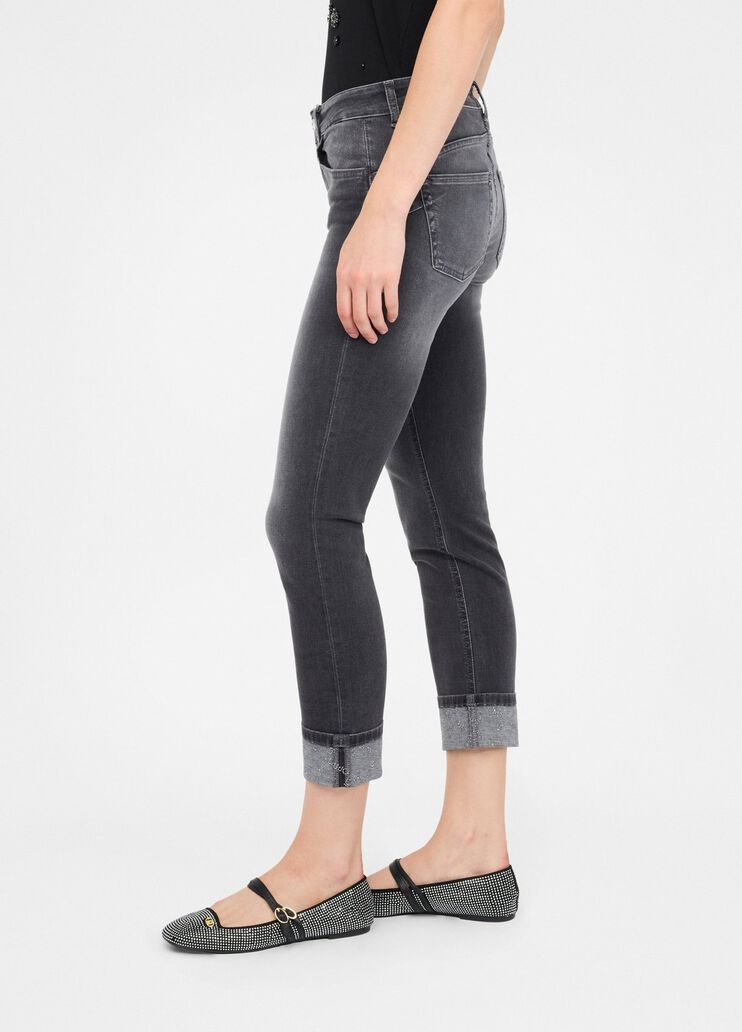Skinny jeans with turn-ups grey denim Liu Jo - large image number 3 Skinny jeans with turn-ups grey denim Liu Jo - large image number 3