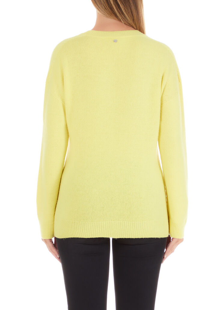 Jersey en mezcla de cachemira amarillo Liu Jo - large image number 1 Jersey en mezcla de cachemira amarillo Liu Jo - large image number 1