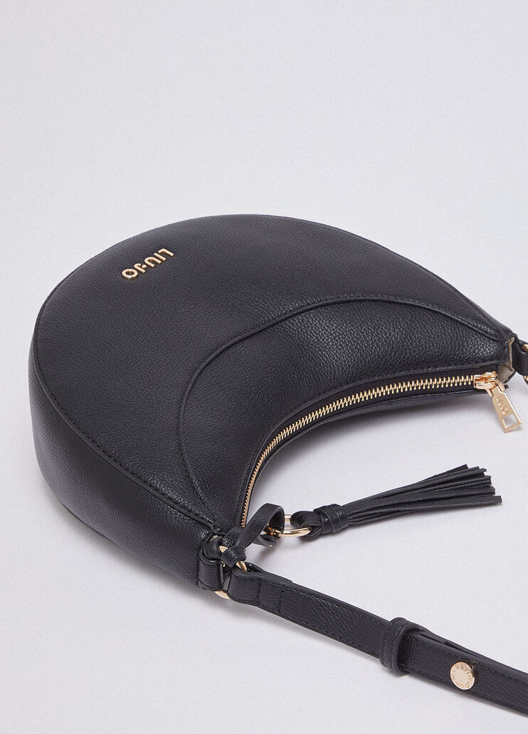 Medium hobo bag with charm black Liu Jo - large image number 4