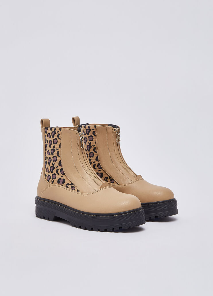 Stivaletti con dettaglio animalier sabbia Liu Jo - medium