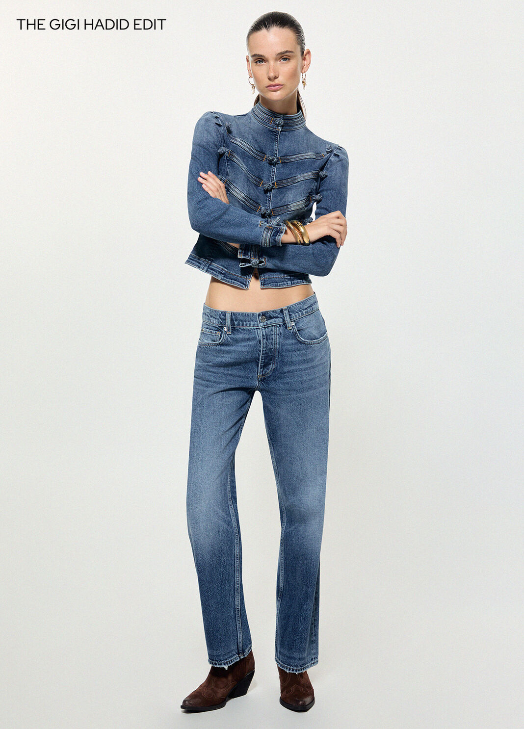 Jeans Cropped mit niedriger Taille blauer Denim Liu Jo - large image number 3