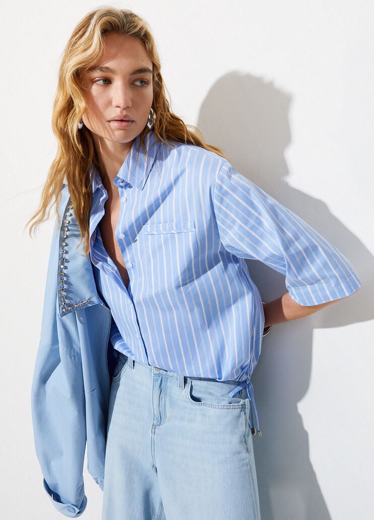 Рубашка с коротким рукавом в полоску Liu Jo - medium