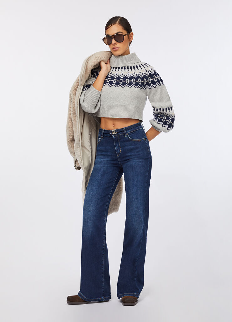 Pullover aus Wolle Grau Liu Jo - large image number 5