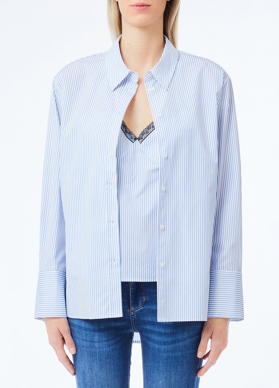 Striped cotton shirt with top  Liu Jo - large image number 0
