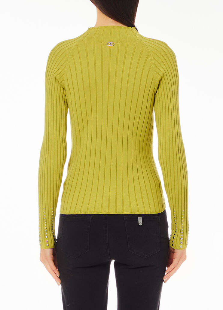 Rippenpullover Grün Liu Jo - medium Rippenpullover Grün Liu Jo - medium
