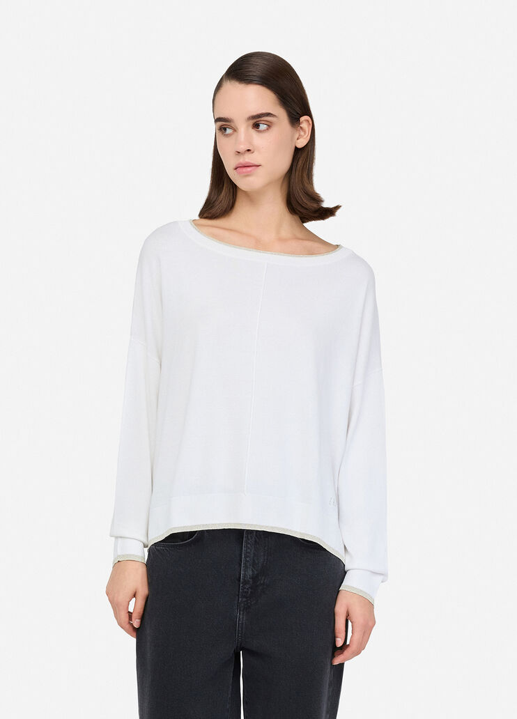 Lurex® jumper white wool Liu Jo - medium Lurex® jumper white wool Liu Jo - medium