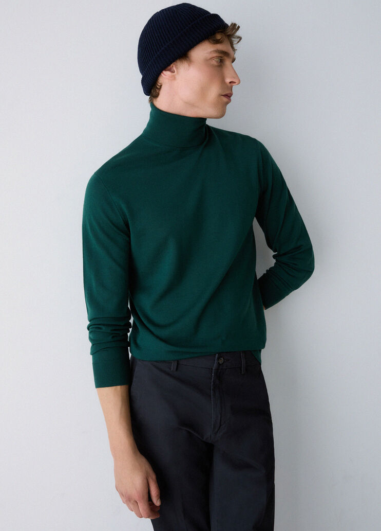 Merino Wool Turtleneck forest green Liu Jo - medium