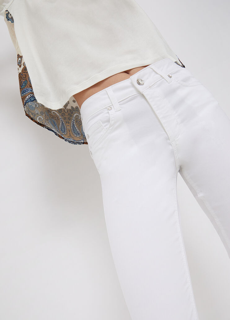 Skinny-Hose mit hohem Bund Optisch Weiß Liu Jo - large image number 2