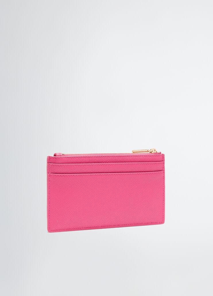 Card holder with zip dark pink Liu Jo - medium