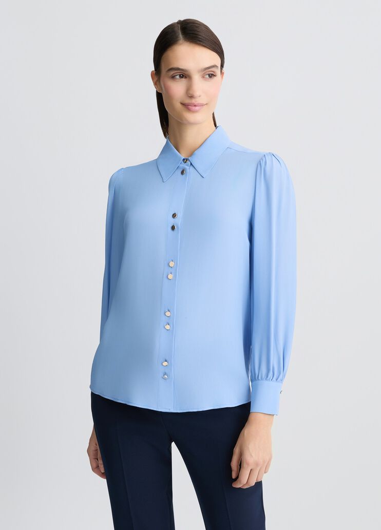 Light blue viscose shirt light blue Liu Jo - medium Light blue viscose shirt light blue Liu Jo - medium