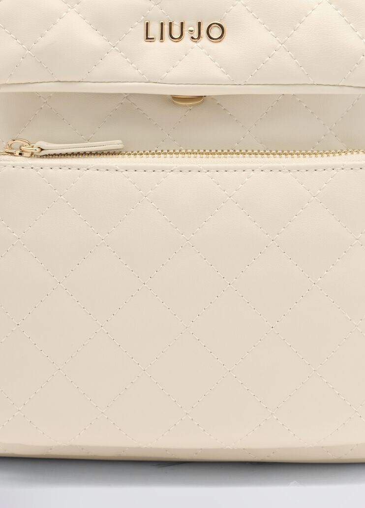 Quilted cream backpack cream Liu Jo - large image number 5 Quilted cream backpack cream Liu Jo - large image number 5