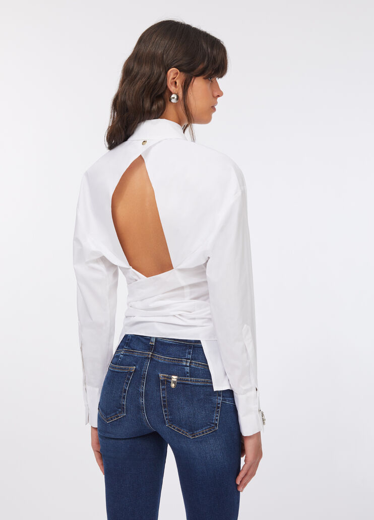 Bluse mit Schmuckstickerei Weiß Liu Jo - large image number 1