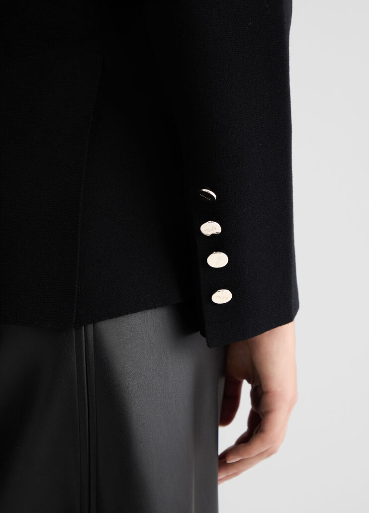 Black knit jacket black Liu Jo - large image number 4 Black knit jacket black Liu Jo - large image number 4
