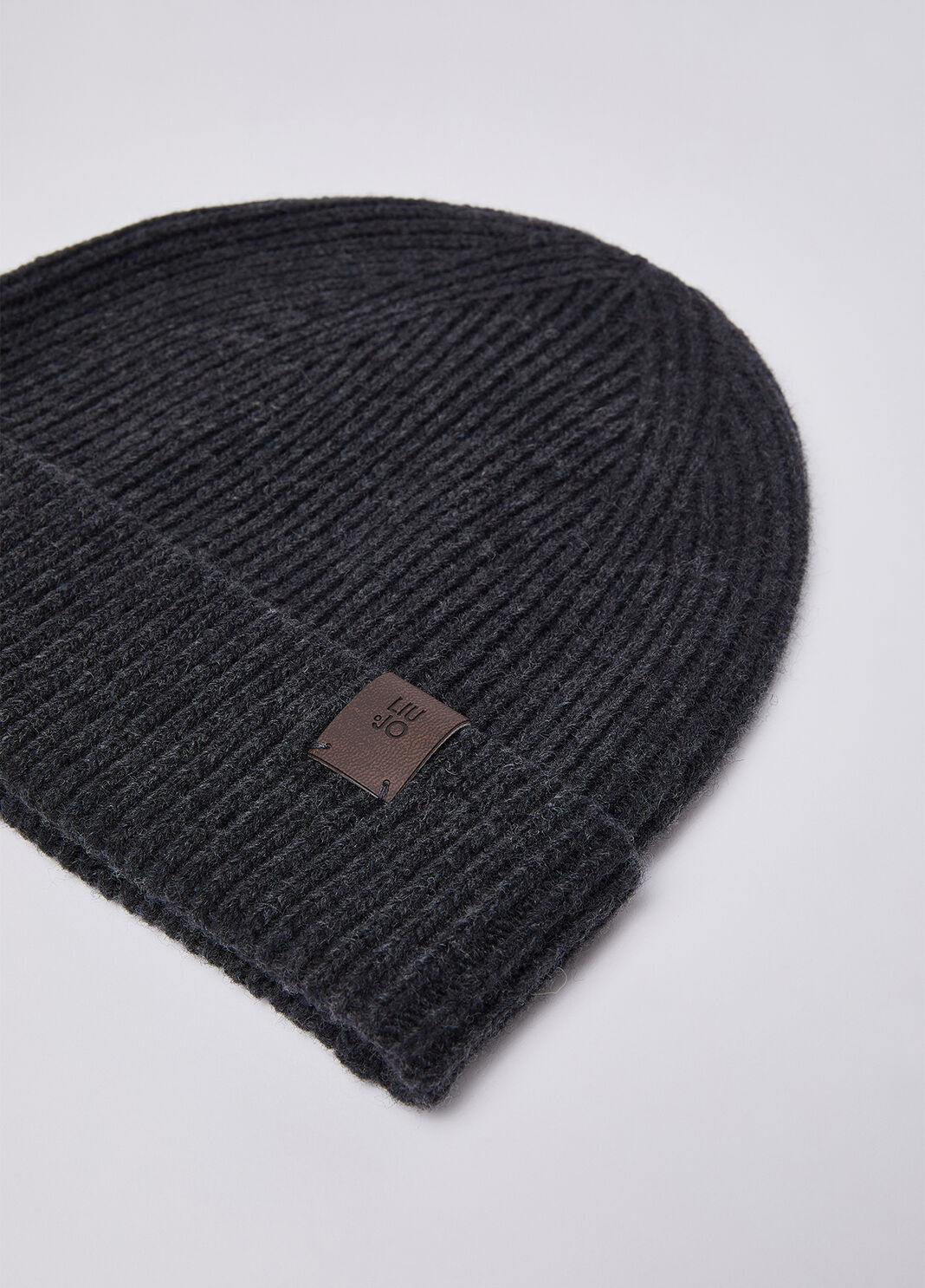 Beanie in wool dark grey Liu Jo - large image number 3