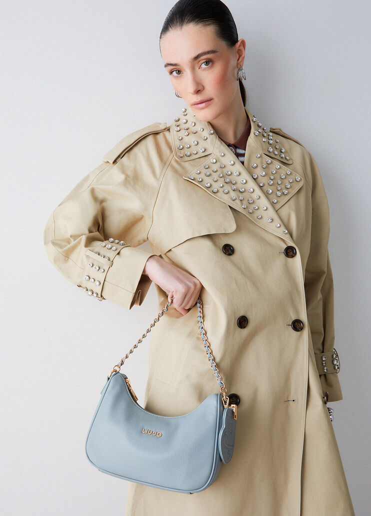 Kleine Tasche mit M&uuml;nzfach Azurblau Liu Jo - medium