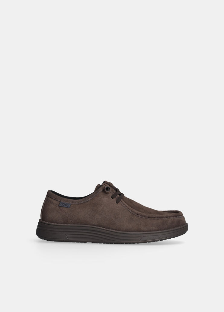 Loafer zum Schnüren aus Veloursleder Mokka Liu Jo - medium Loafer zum Schnüren aus Veloursleder Mokka Liu Jo - medium