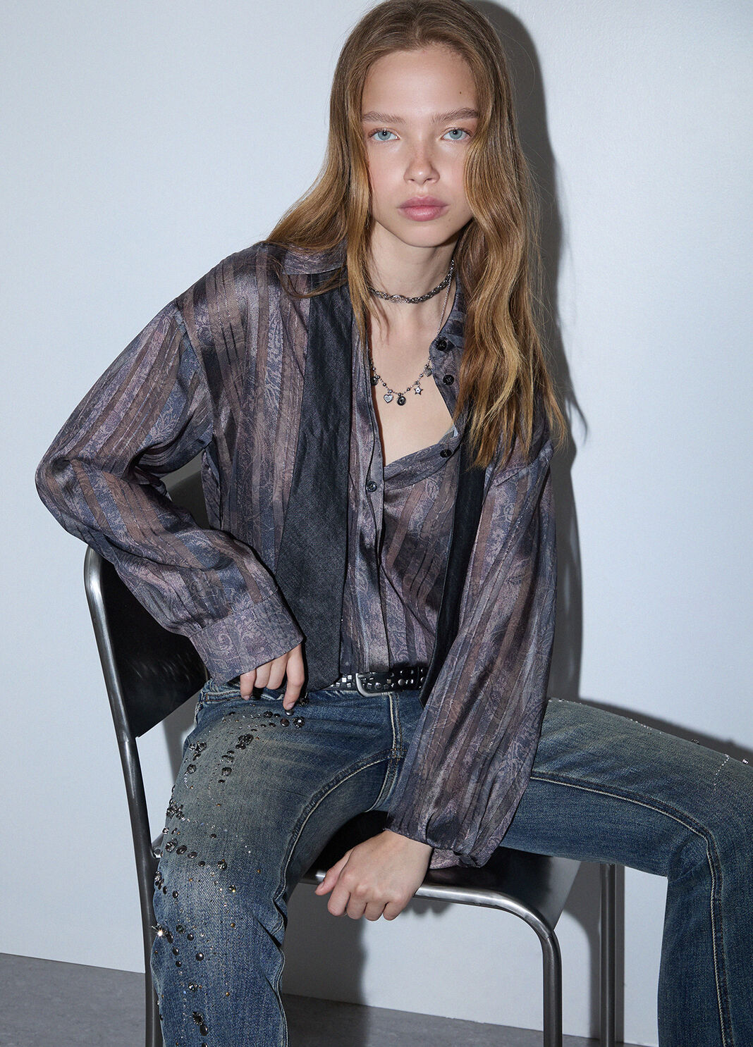 Shirt with digital print brown Liu Jo - large image number 3
