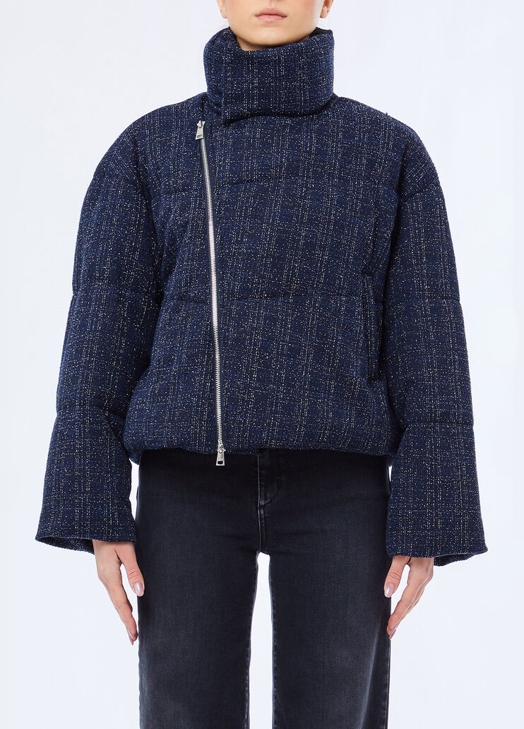 Padded boucl&eacute; jacket blue Liu Jo - medium