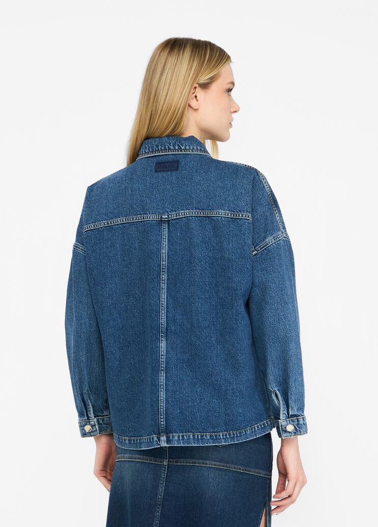 Veste en denim denim bleu foncé Liu Jo - large image number 1