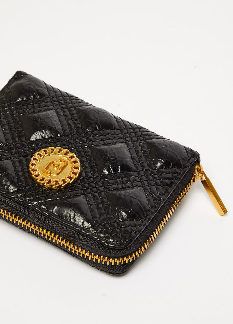 Large matelassé wallet black Liu Jo - large image number 2