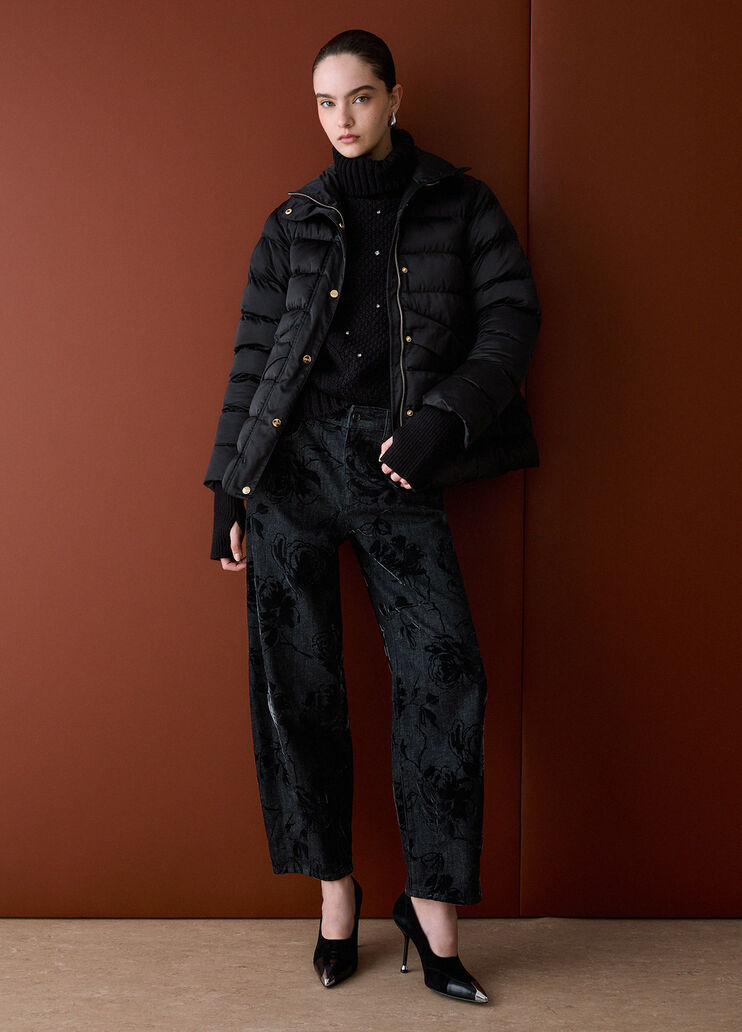Padded Jacket in Glossy Nylon black Liu Jo - medium