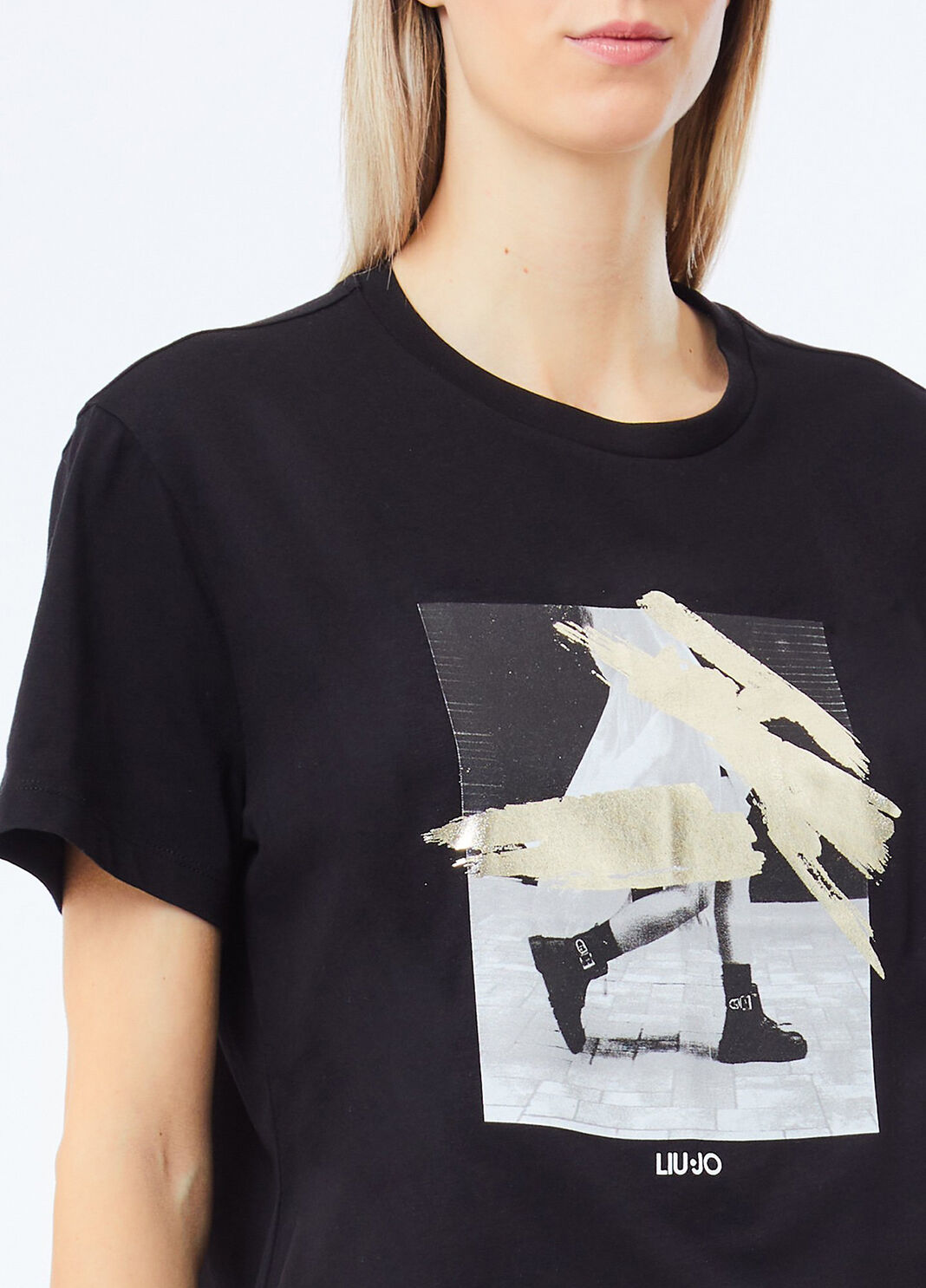T-Shirt mit Print Schwarz Liu Jo - large image number 2