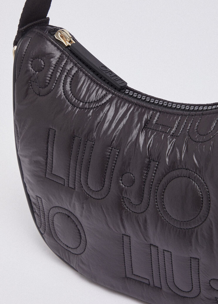 Medium matte nylon crossbody bag black Liu Jo - medium