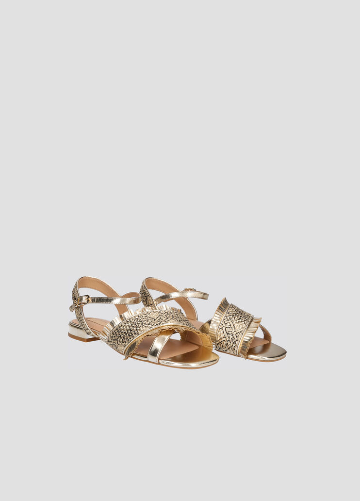 Sandales plates avec logo monogramme  Liu Jo - large image number 1