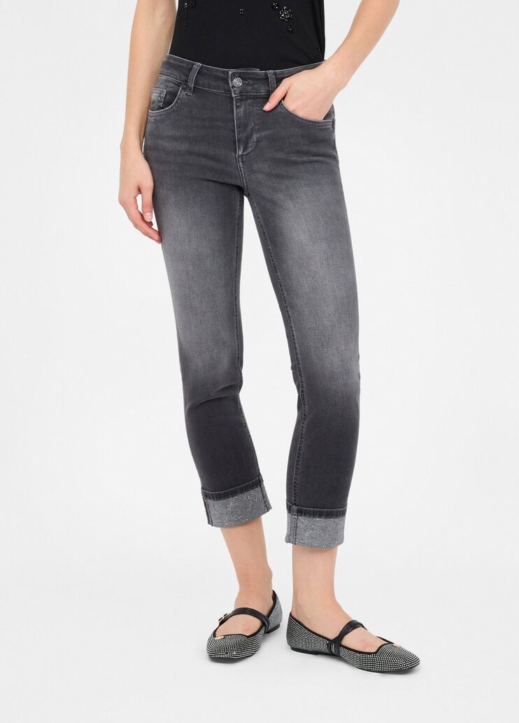 Skinny jeans with turn-ups grey denim Liu Jo - medium Skinny jeans with turn-ups grey denim Liu Jo - medium